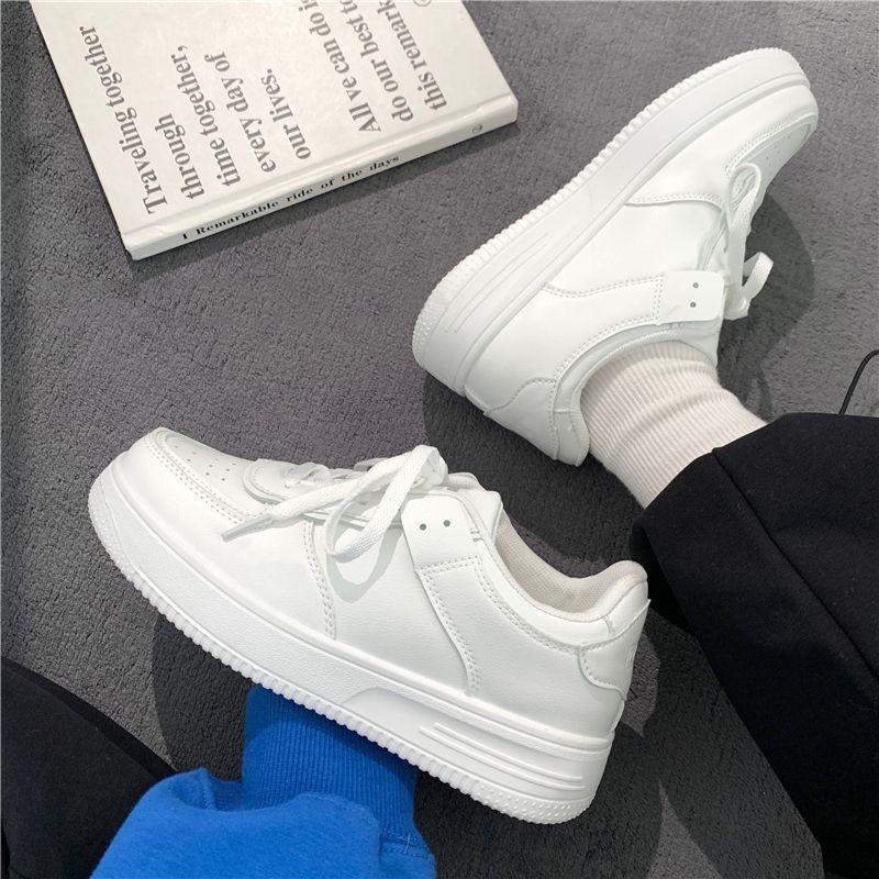 รองเท้าผ้าใบสีขาวแบบแพลตฟอร์มส - Vans Shoes Old Skool บทวิจารณ์และราคา