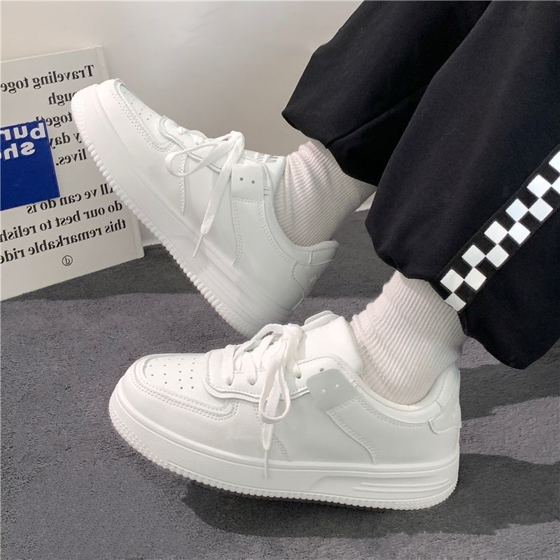 รองเท้าผ้าใบสีขาวแบบแพลตฟอร์มส - Vans Shoes Old Skool บทวิจารณ์และราคา