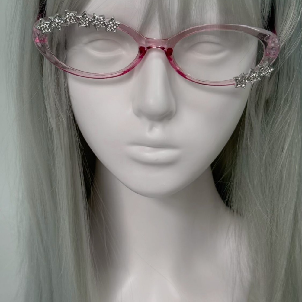 แว่นตาตกแต่งสไตล์ Y2K ประดับเพ - Sunglasses Cat Eye บทวิจารณ์และราคา