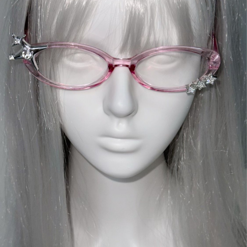 แว่นตาตกแต่งสไตล์ Y2K ประดับเพ - Sunglasses Cat Eye บทวิจารณ์และราคา