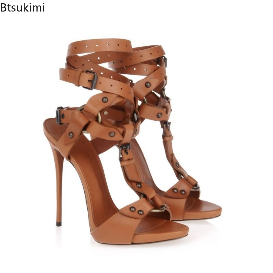 รองเท้าส้นสูงสไตล์กลาดิเอเตอร์ - Sandal Strappy Heeled บทวิจารณ์และราคา