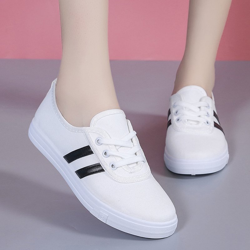 รองเท้าผ้าใบสีขาวหัวกลมแบบคลาส - Vans Shoes Old Skool บทวิจารณ์และราคา