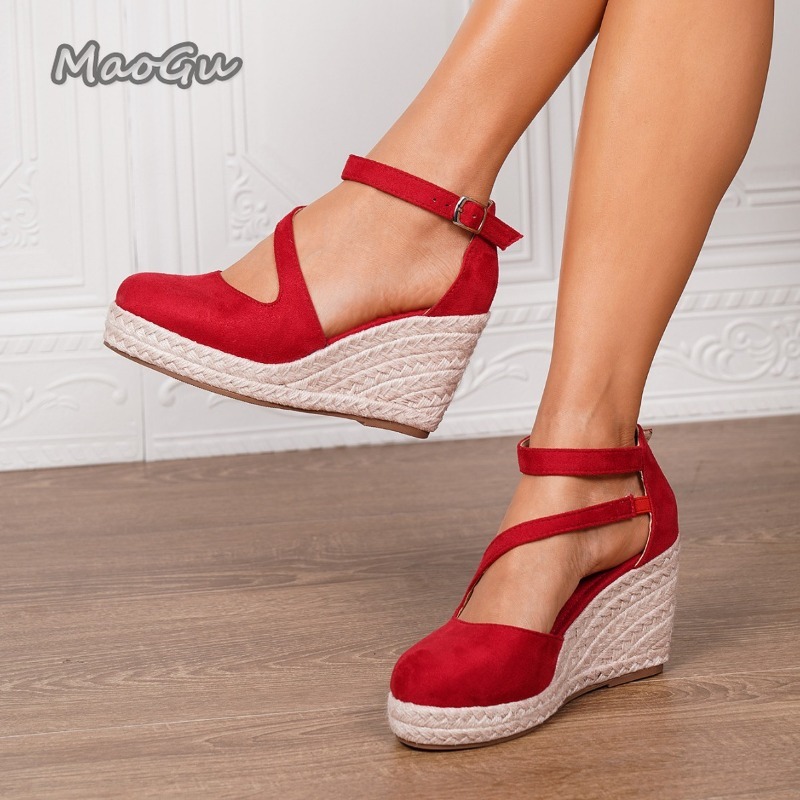 รองเท้าส้นเตารีดแบบสวมสำหรับผู - Wedge Espadrille Women บทวิจารณ์และราคา